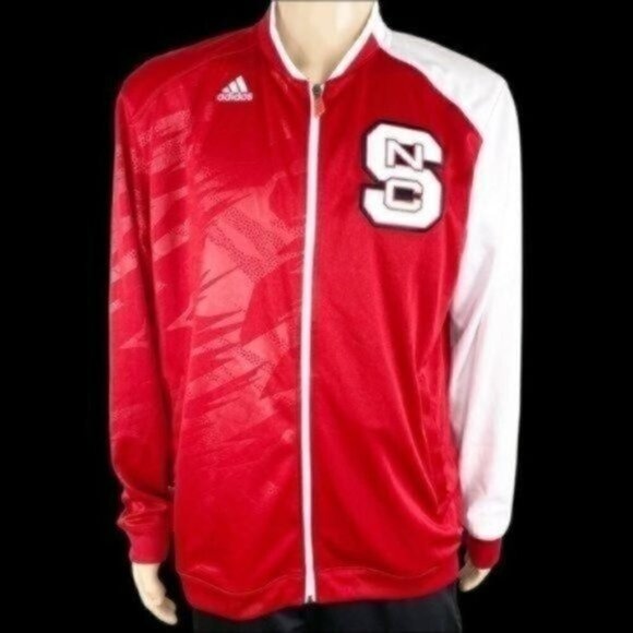 Ncsu Wolfpack Adidas full zip jacket size Large North Carolina State University - Picture 2 of 13